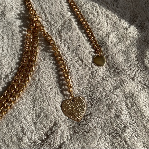 Forever 21 Accessories Gold Heart Chain Belt Poshmark